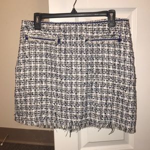 Multi colored, knit mini skirt